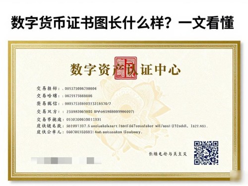 数字货币证书图长什么样？一文看懂