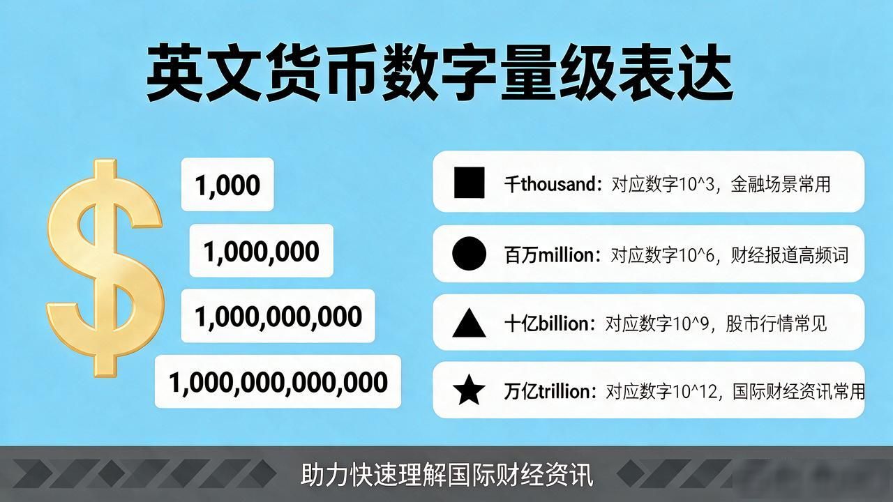 中英文货币数字别称_货币数字别称大全_国际财报数字单位