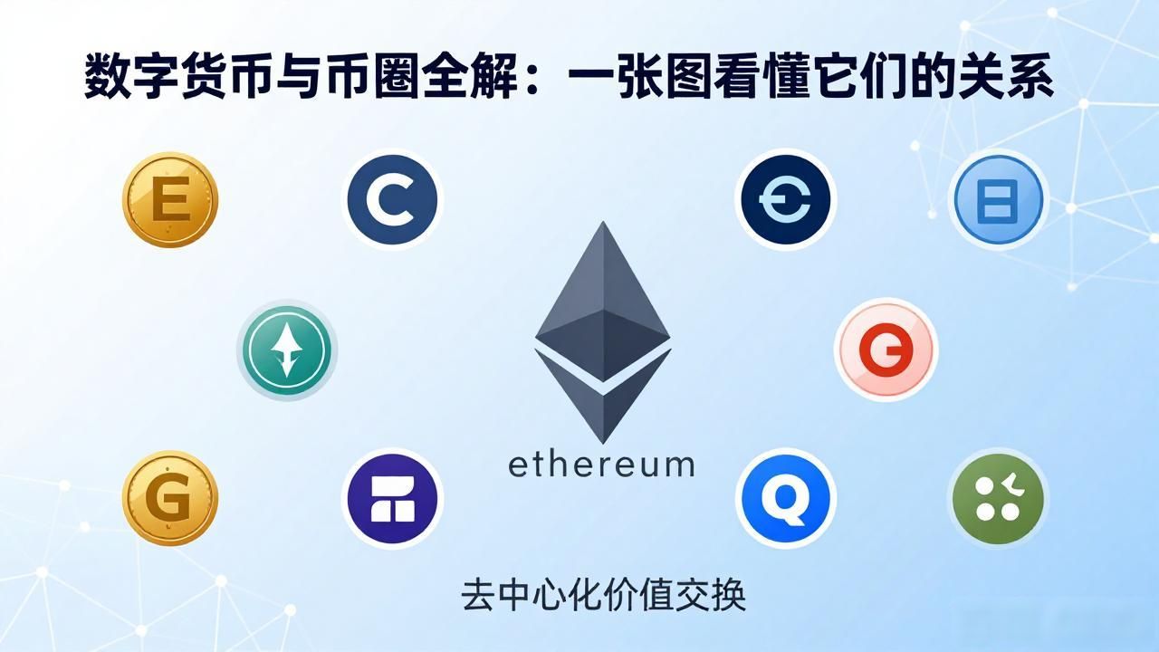 以太坊对币圈的影响_数字货币与比特币的区别_数字货币与币圈关系图