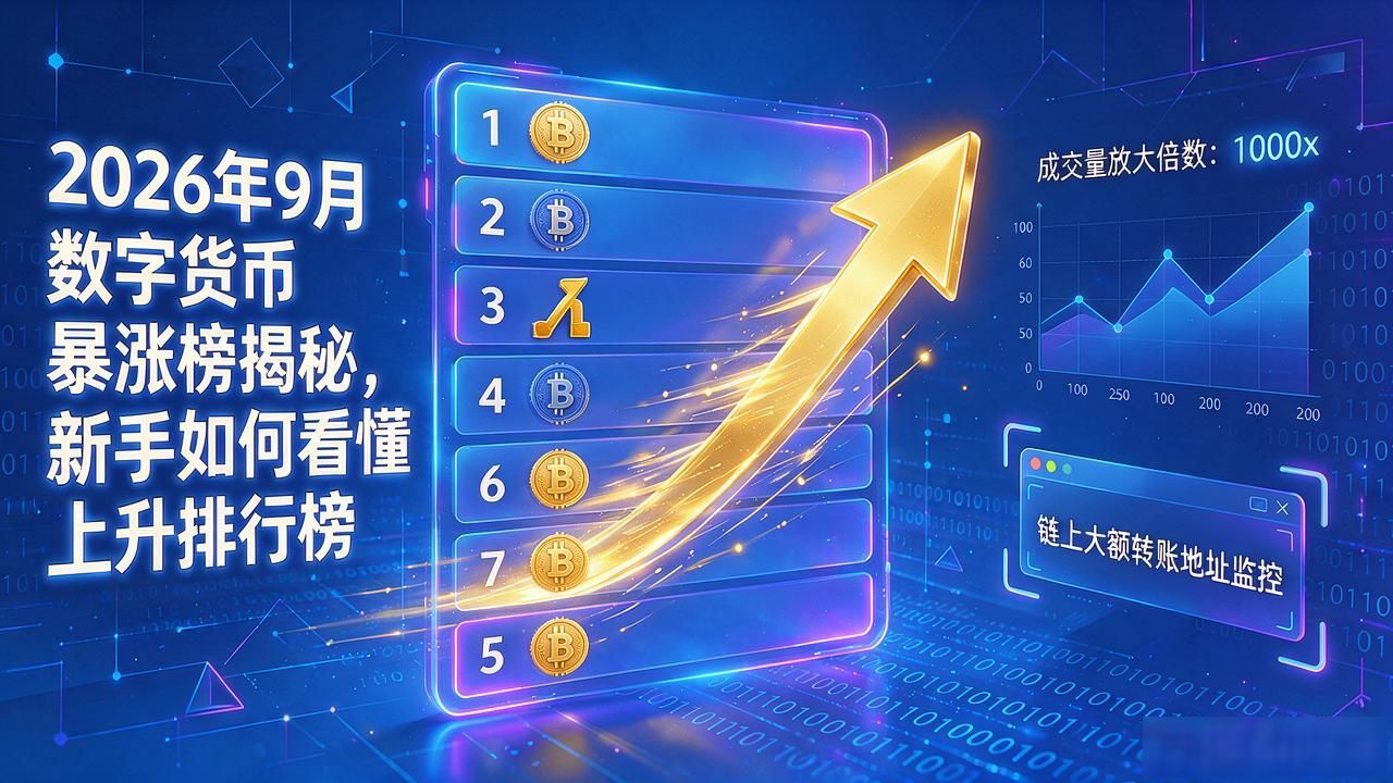 如何通过数字货币上升排行榜甄别优质标的_数字货币上升排行榜_2026年9月数字货币上升排行榜背后逻辑